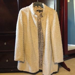 Kenneth Cole faux fur coat